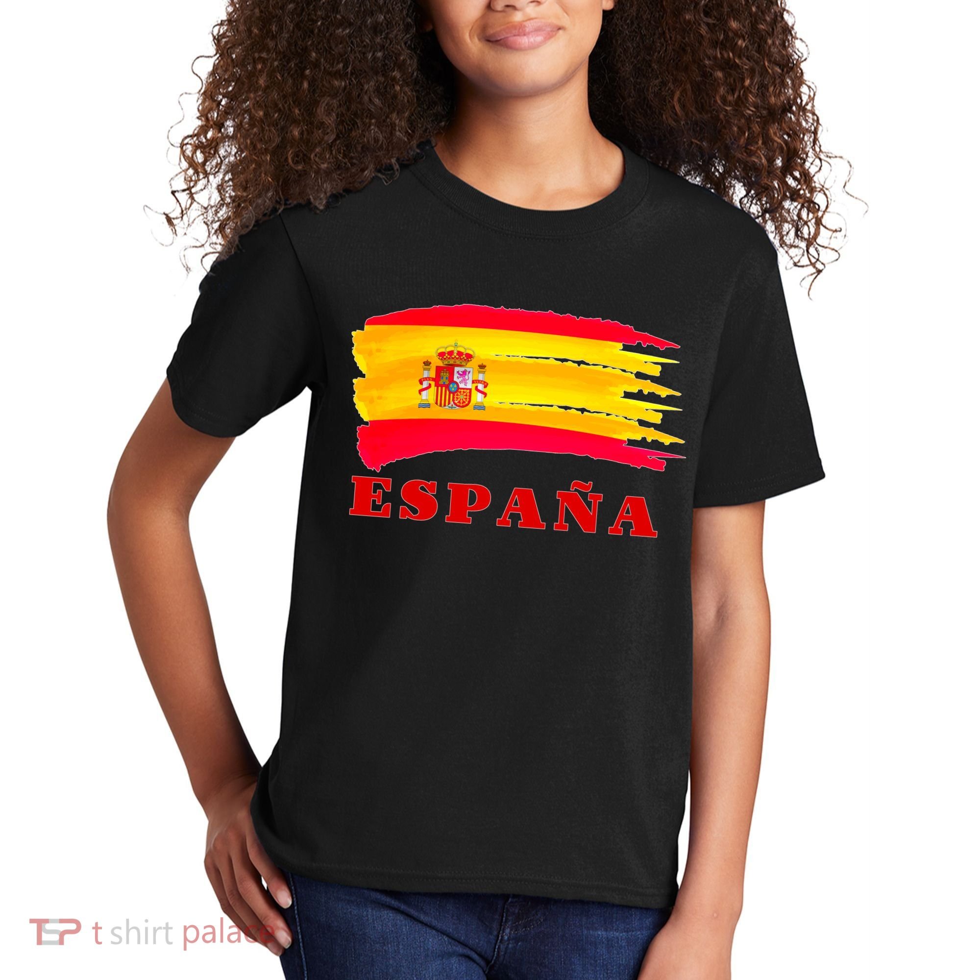 Team Spain Espana Flag Kids T-Shirt
