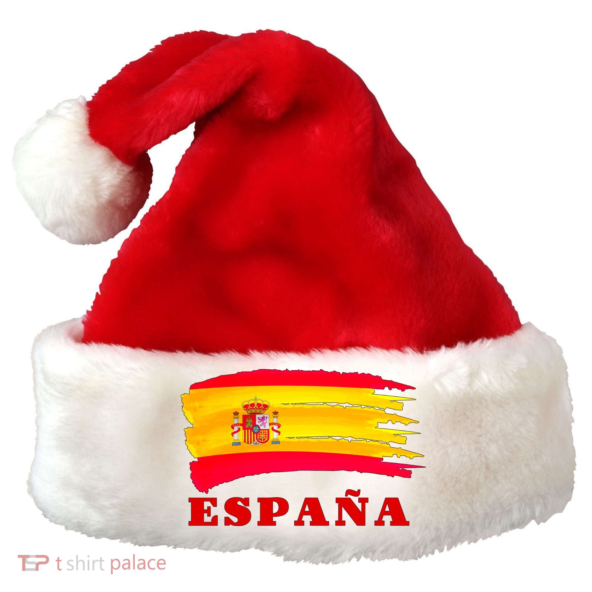 Team Spain Espana Flag Santa Hat