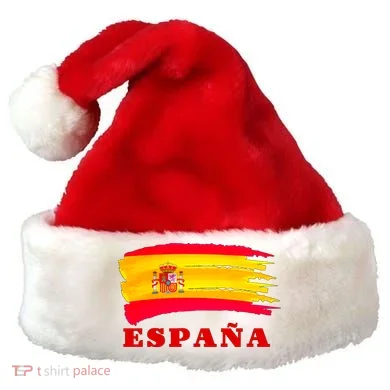 Team Spain Espana Flag Santa Hat