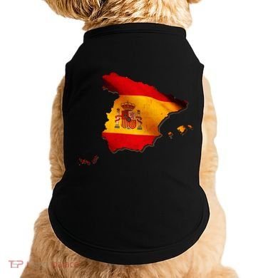 Team Spain Espana Flag Country Map Doggie Tank