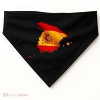 Team Spain Espana Flag Country Map USA-Made Doggie Bandana thumb 0