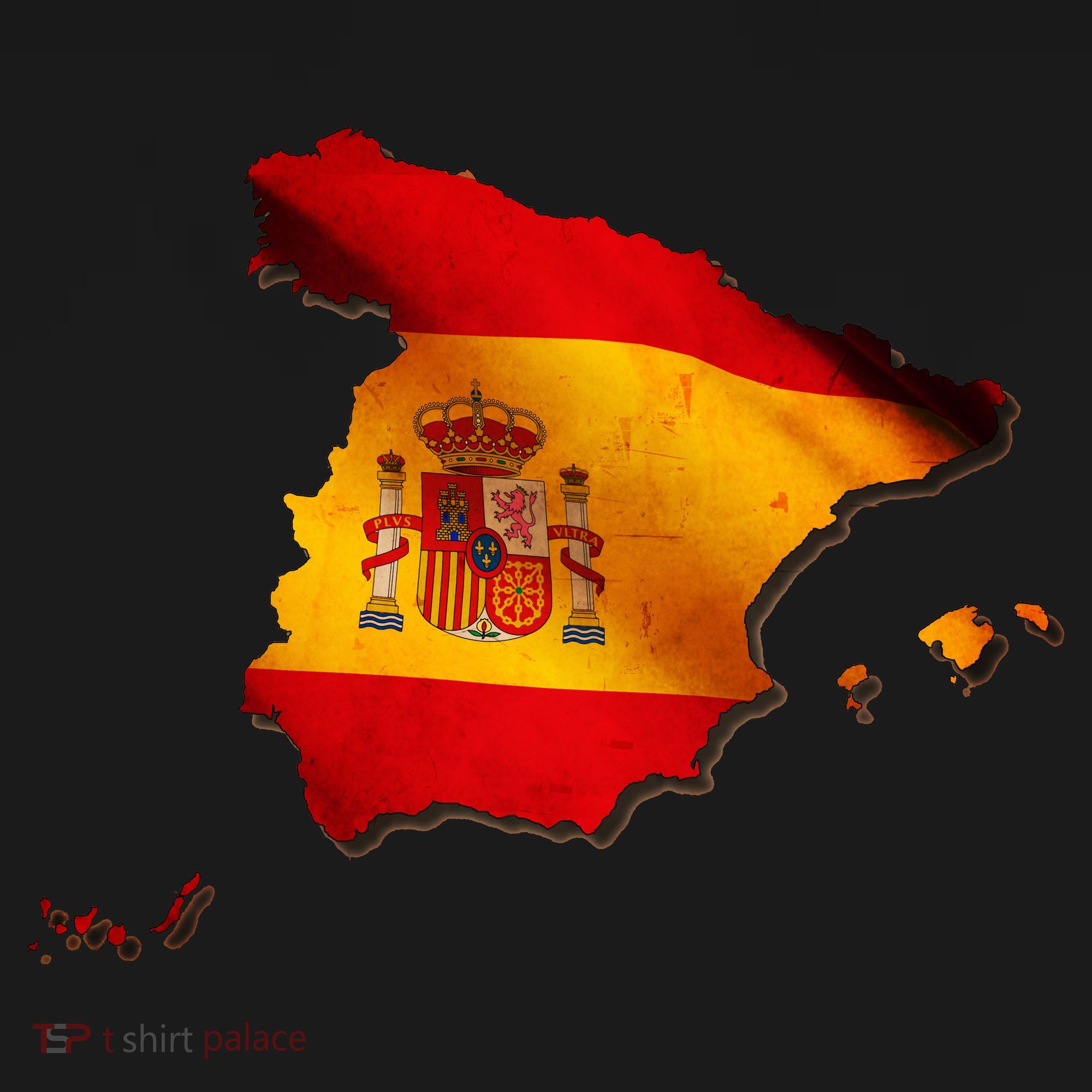 Team Spain Espana Flag Country Map Apron
