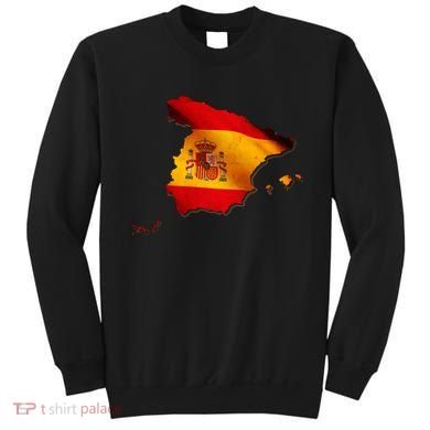 Team Spain Espana Flag Country Map Sweatshirt