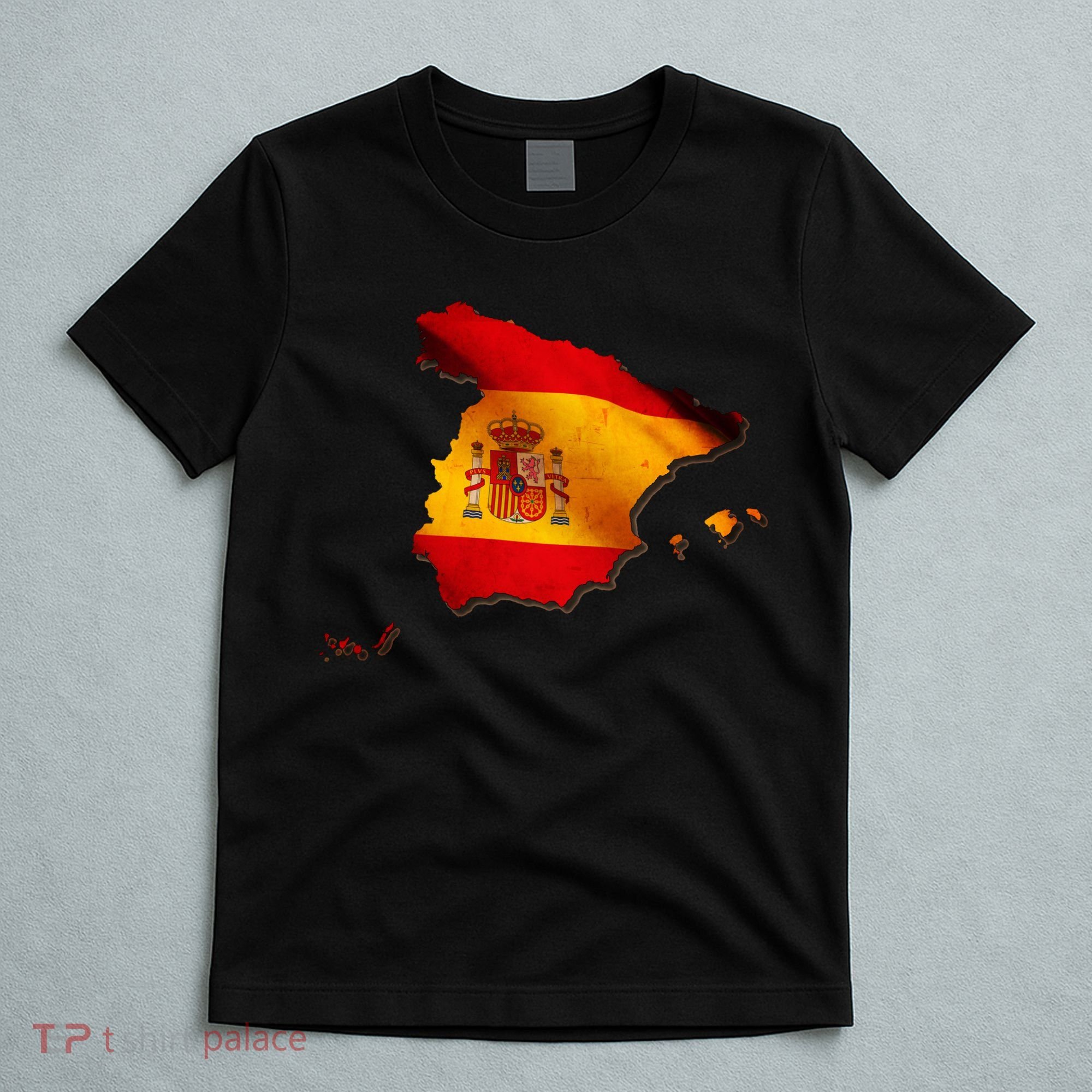 Team Spain Espana Flag Country Map T-Shirt