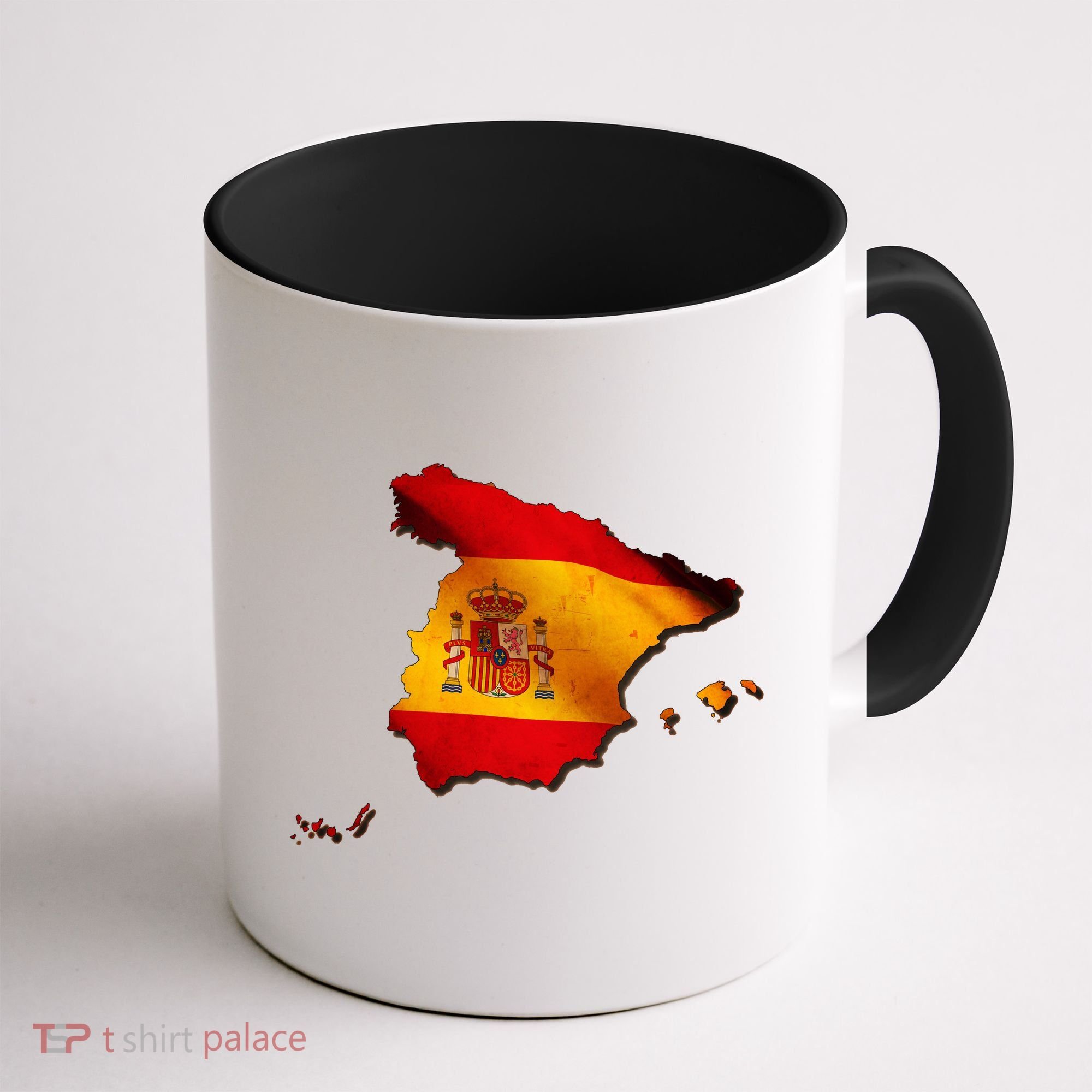 Team Spain Espana Flag Country Map Coffee Mug