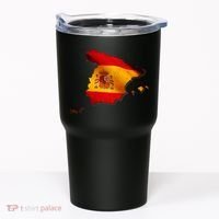 Team Spain Espana Flag Country Map Tumbler thumb 0