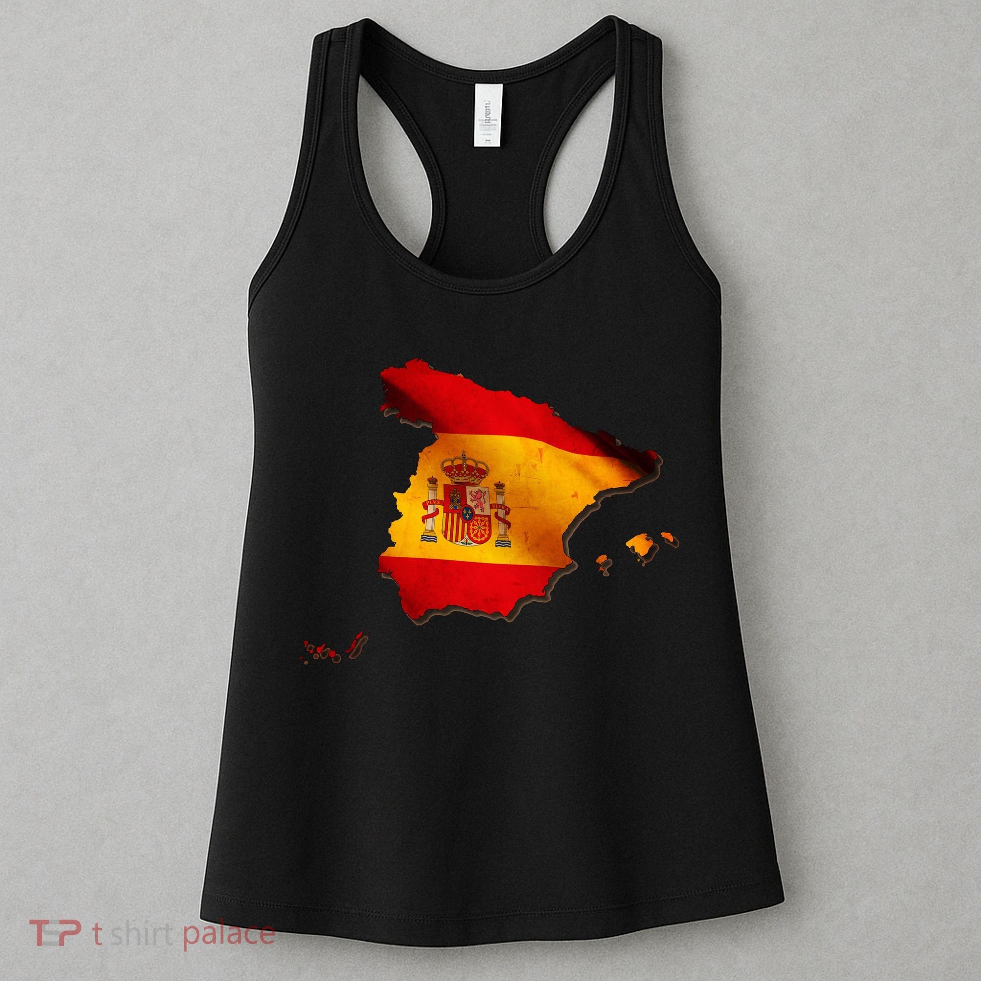 Team Spain Espana Flag Country Map Women's Tank Top