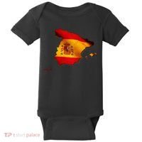 Team Spain Espana Flag Country Map Baby Bodysuit thumb 0