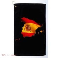 Team Spain Espana Flag Country Map Golf Towel thumb 0