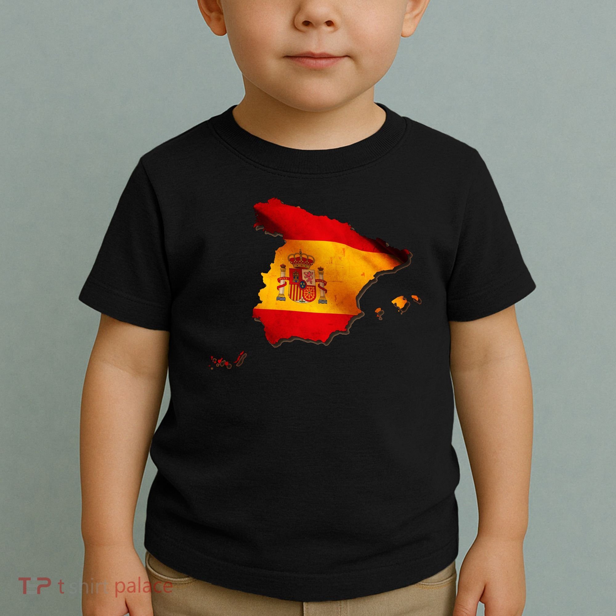 Team Spain Espana Flag Country Map Toddler T-Shirt