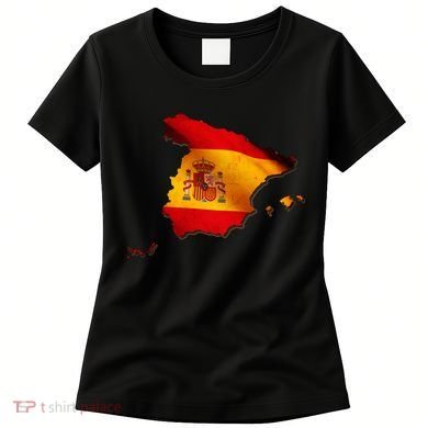 Team Spain Espana Flag Country Map Women's T-Shirt
