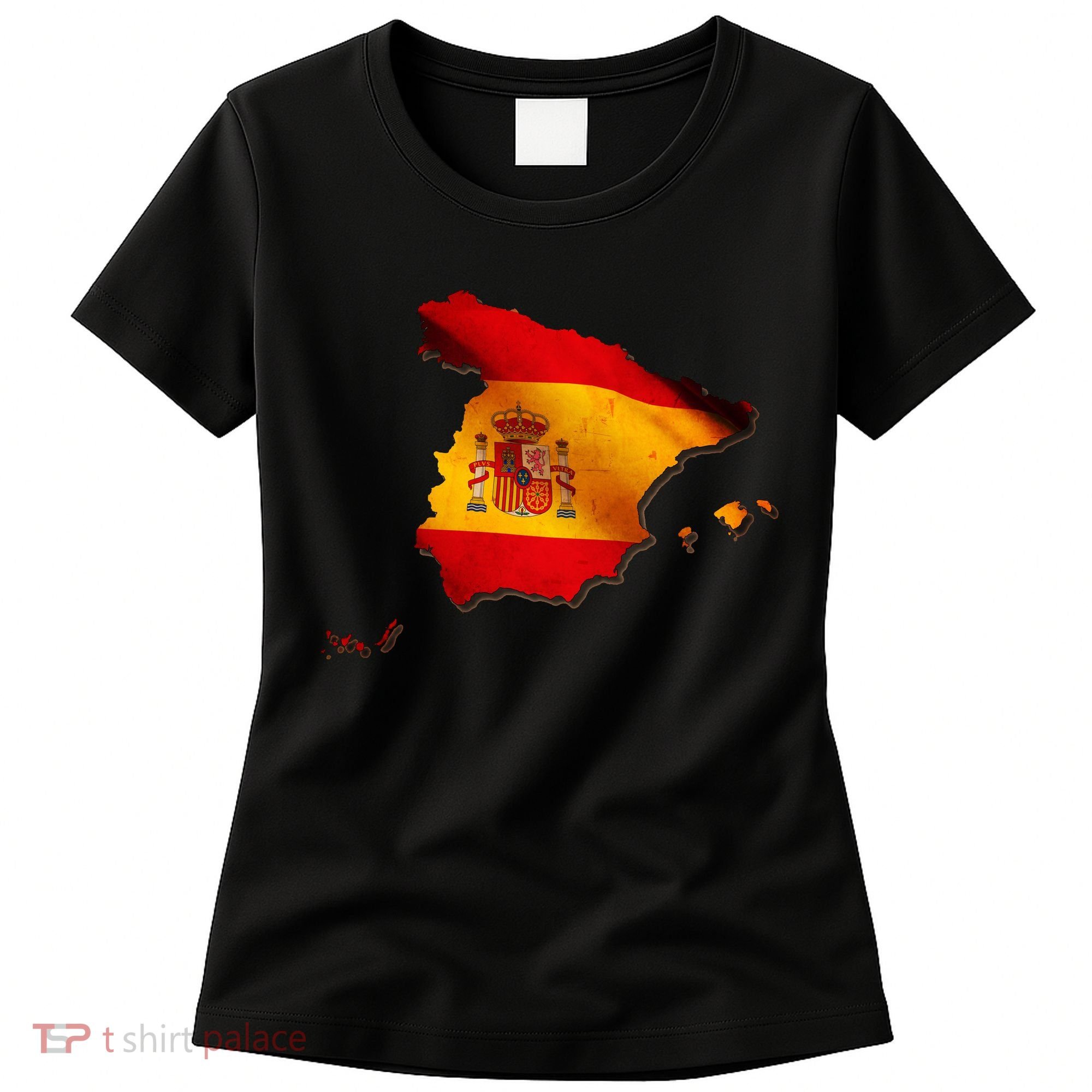 Team Spain Espana Flag Country Map Women's T-Shirt