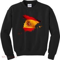 Team Spain Espana Flag Country Map Kids Sweatshirt thumb 0