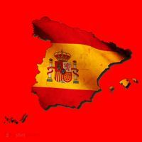 Team Spain Espana Flag Country Map Santa Hat thumb 1
