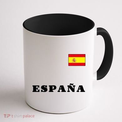 Team Spain Espana Soccer Flag Pride Coffee Mug back