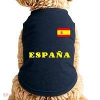 Team Spain Espana Soccer Flag Pride Doggie Tank thumb 0