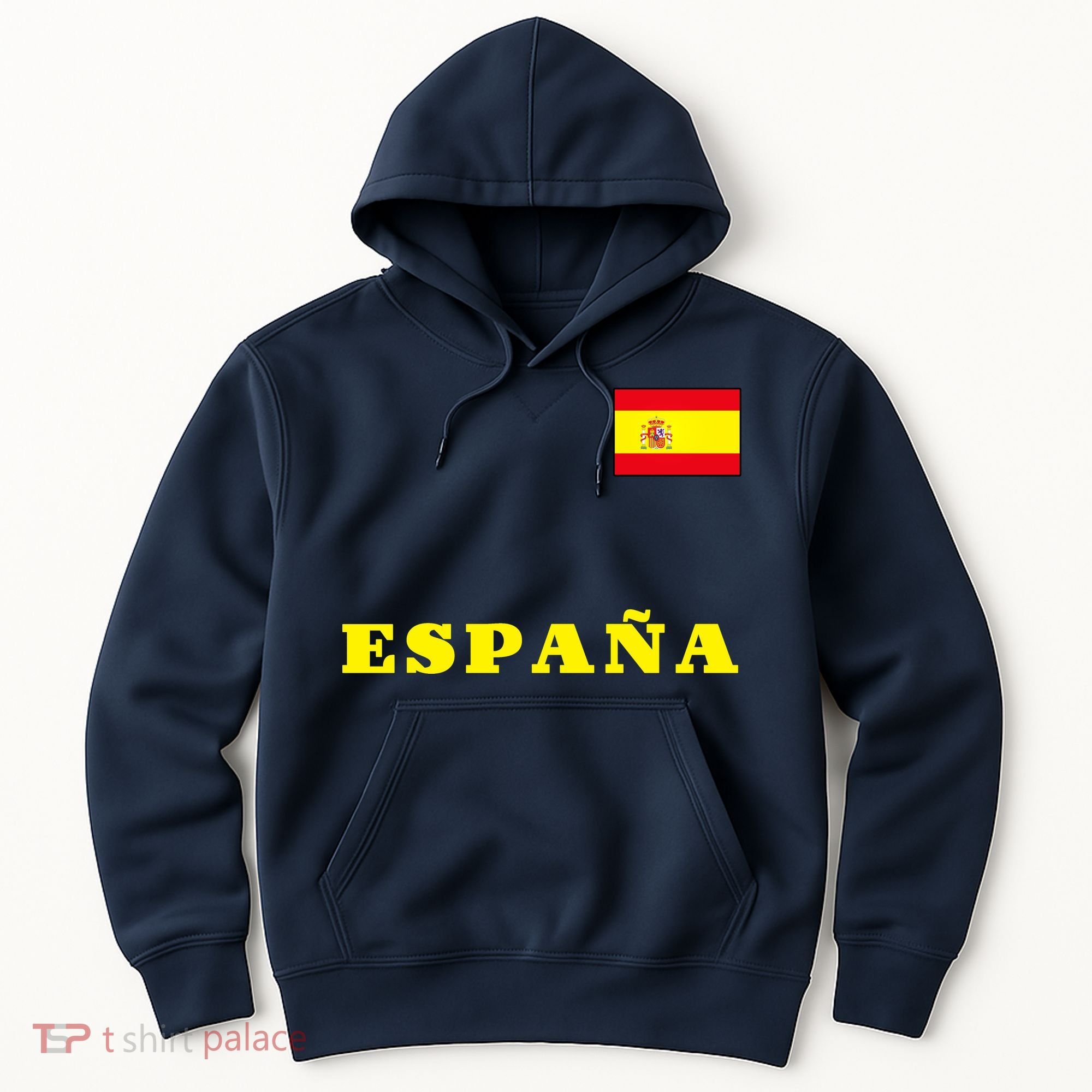 Team Spain Espana Soccer Flag Pride Hoodie