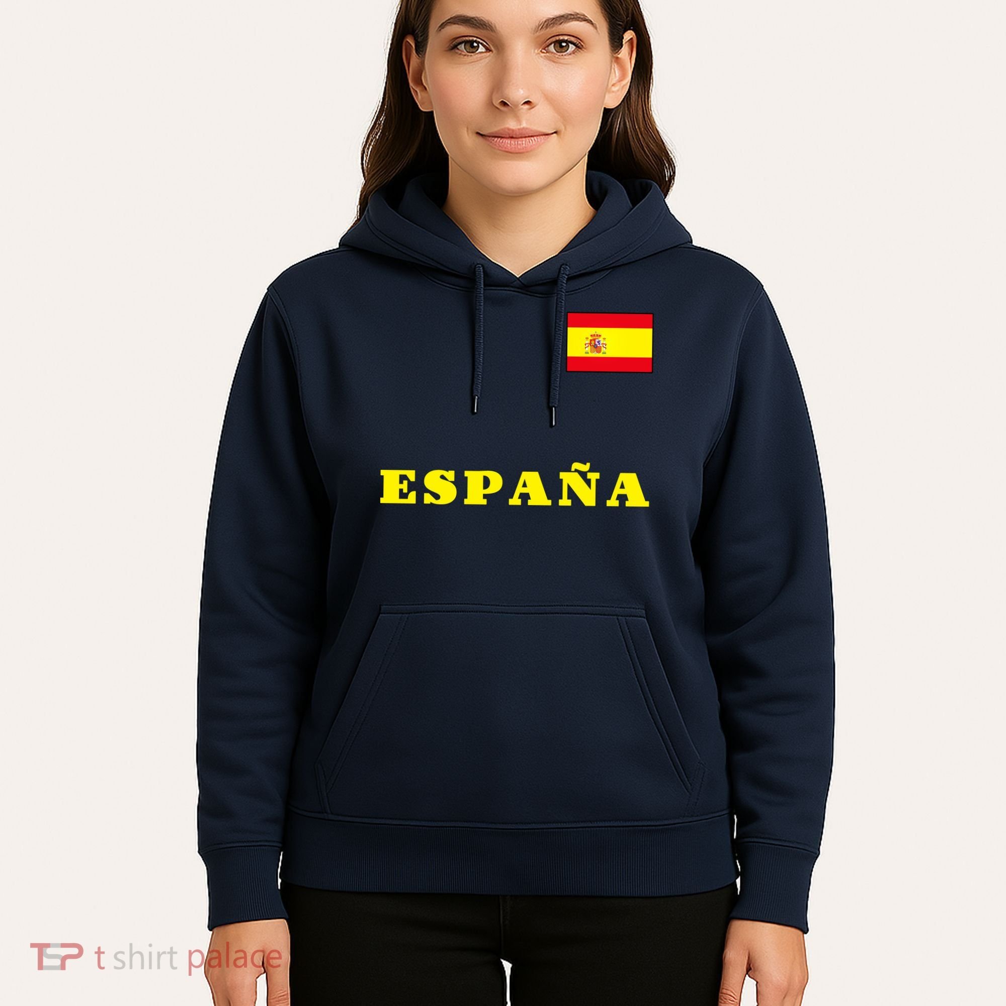 Team Spain Espana Soccer Flag Pride Hoodie