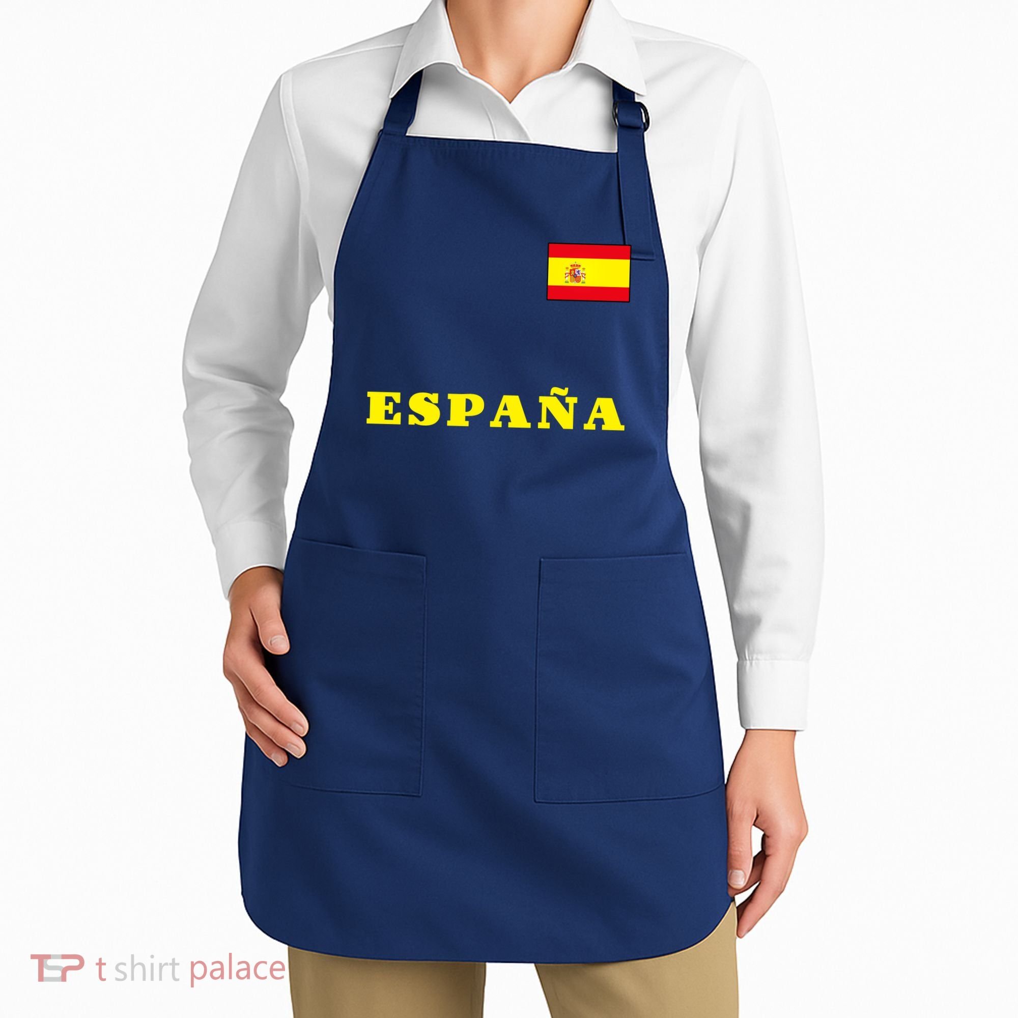 Team Spain Espana Soccer Flag Pride Apron