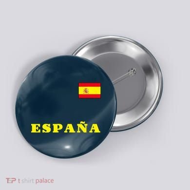 Team Spain Espana Soccer Flag Pride Button