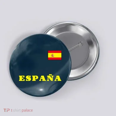 Team Spain Espana Soccer Flag Pride Button