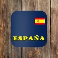 Team Spain Espana Soccer Flag Pride Coaster thumb 0