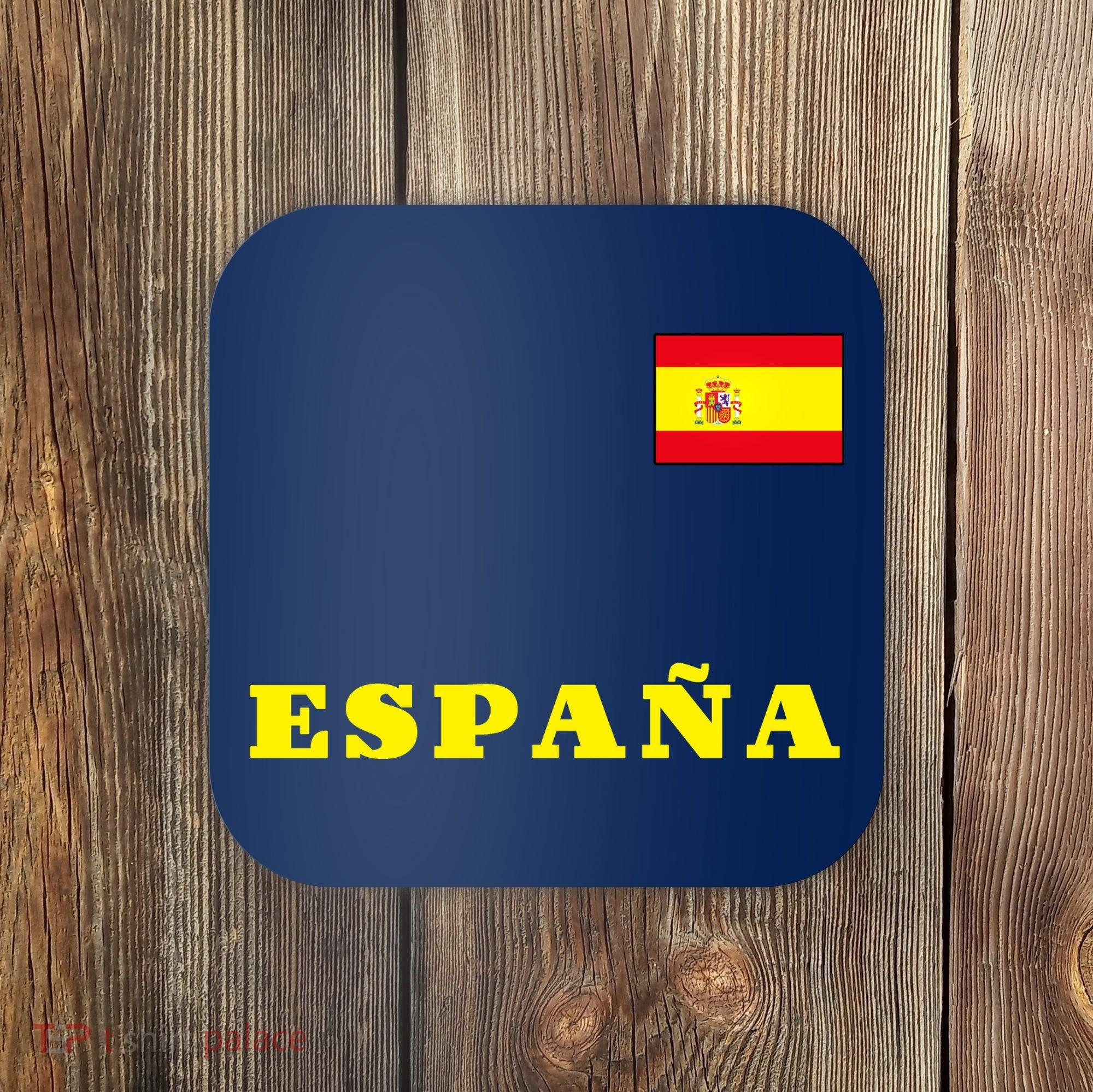 Team Spain Espana Soccer Flag Pride Coaster