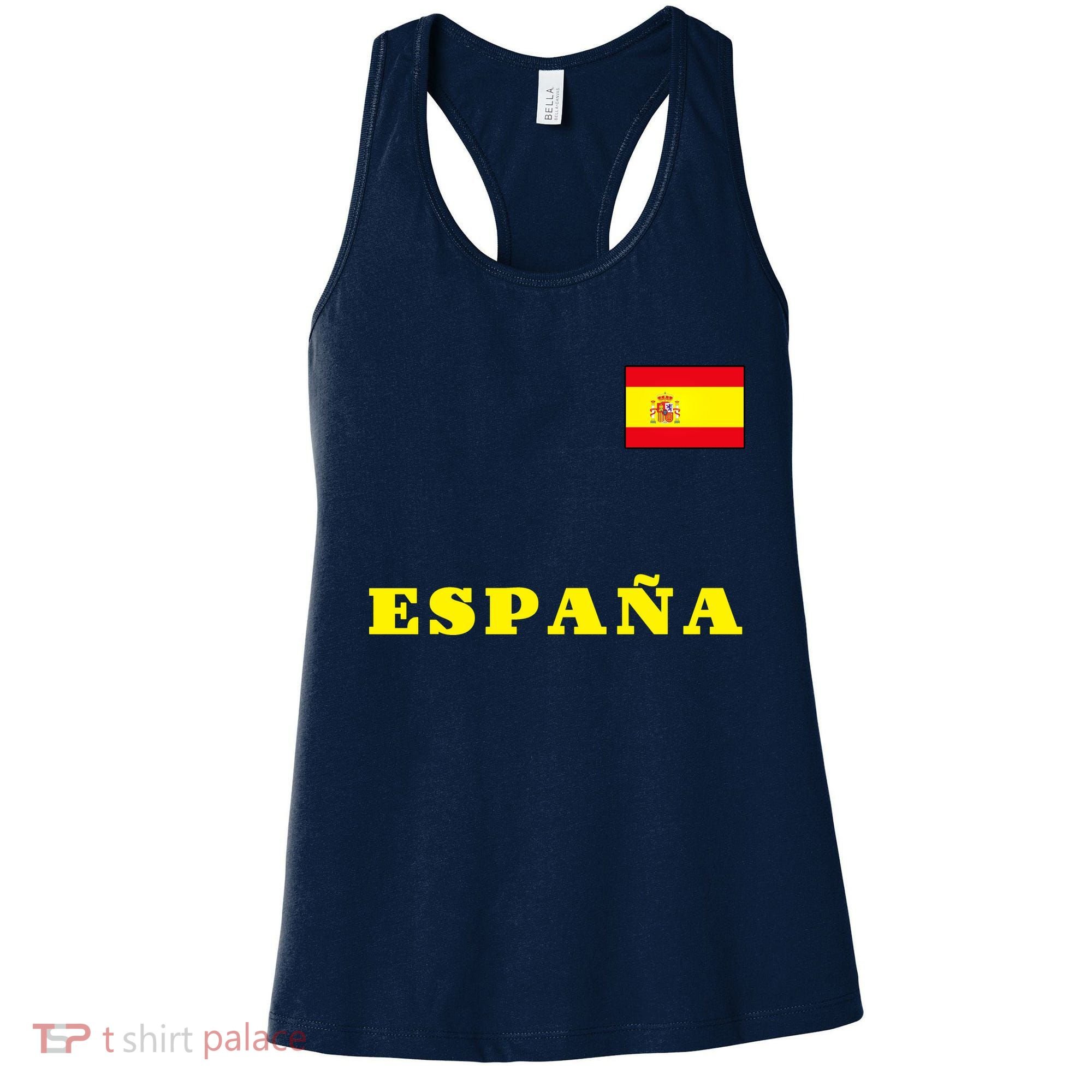 Team Spain Espana Soccer Flag Pride Women's Tank Top