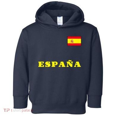 Team Spain Espana Soccer Flag Pride Toddler Hoodie