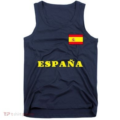 Team Spain Espana Soccer Flag Pride Tank Top