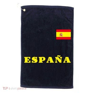Team Spain Espana Soccer Flag Pride Golf Towel