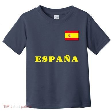 Team Spain Espana Soccer Flag Pride Toddler T-Shirt