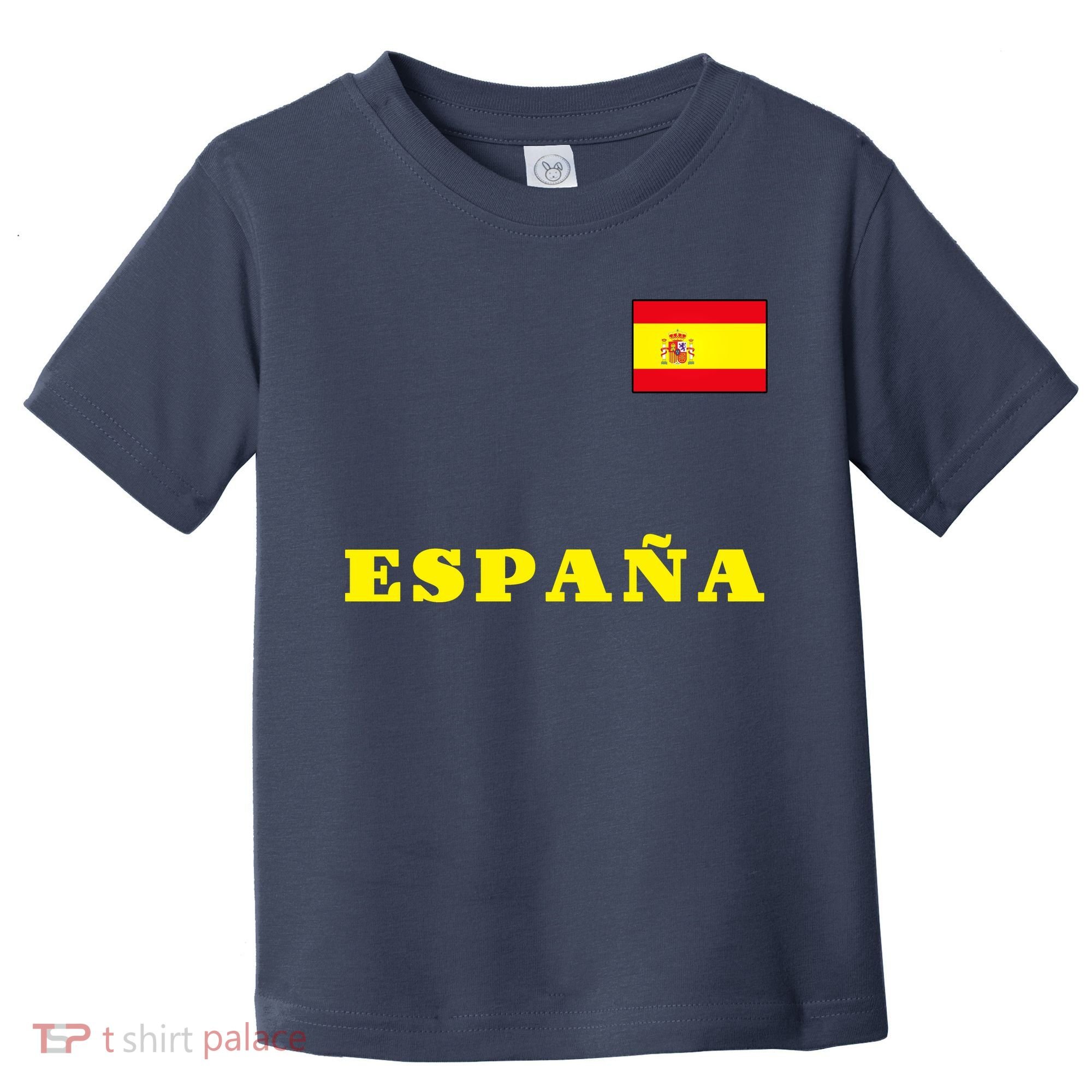 Team Spain Espana Soccer Flag Pride Toddler T-Shirt