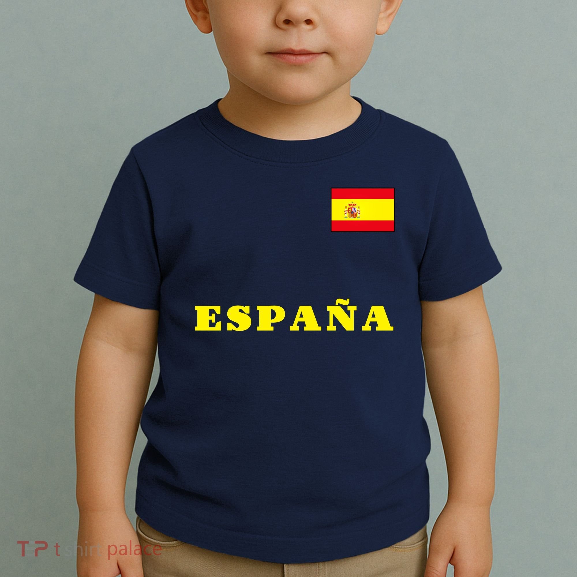 Team Spain Espana Soccer Flag Pride Toddler T-Shirt