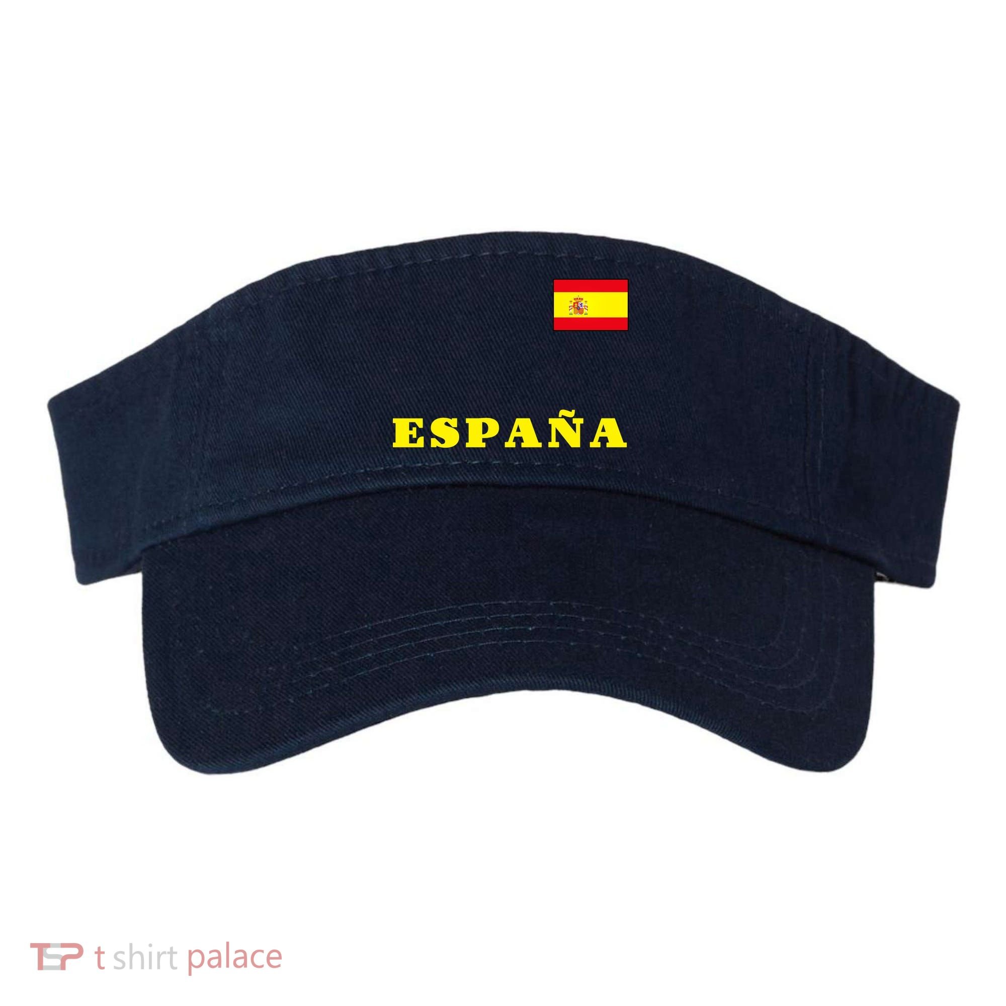 Team Spain Espana Soccer Flag Pride Visor