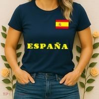 Team Spain Espana Soccer Flag Pride Women's T-Shirt thumb 2