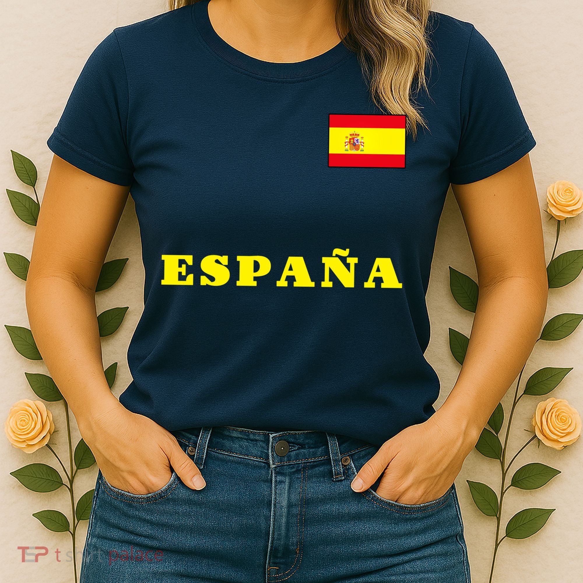 Team Spain Espana Soccer Flag Pride Women's T-Shirt