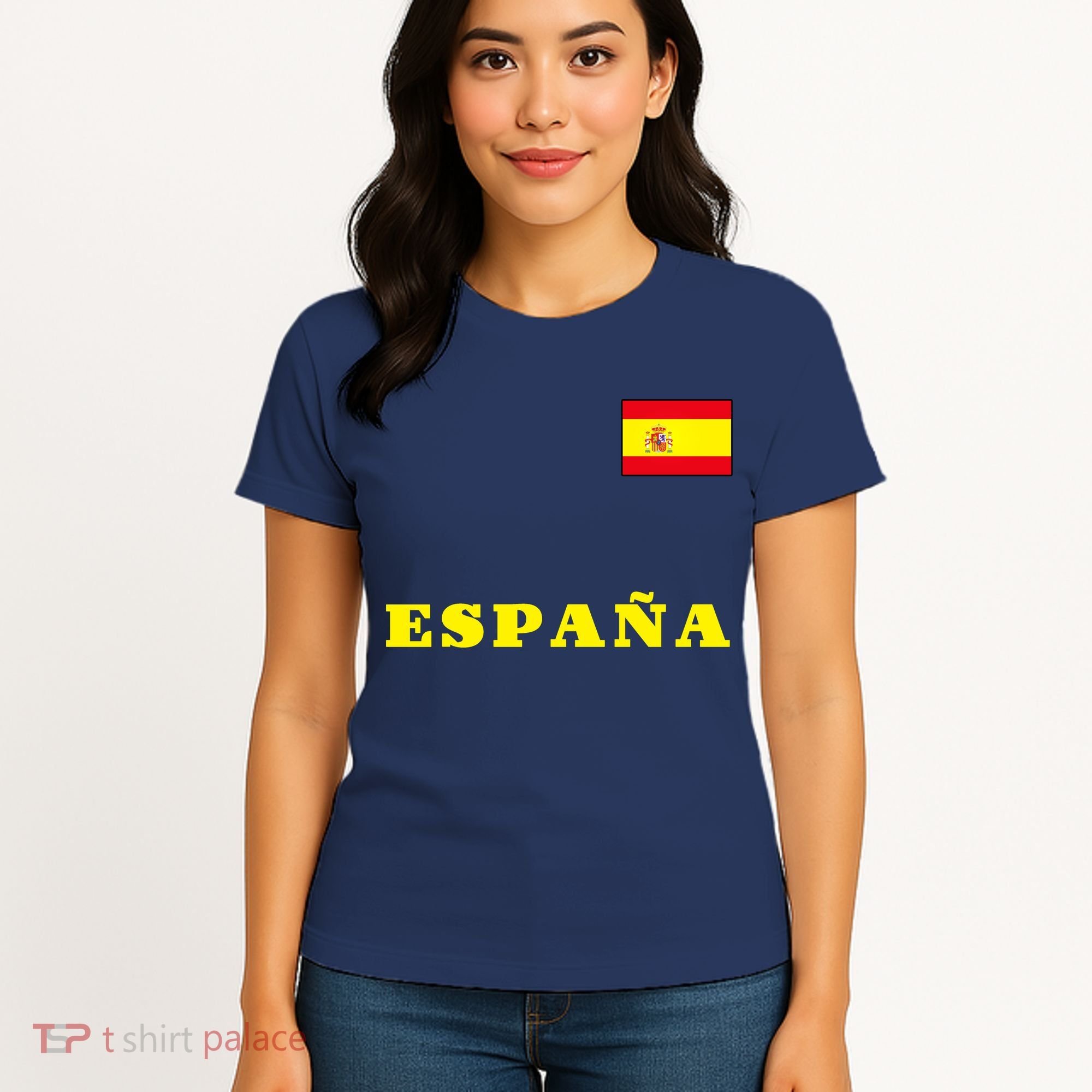 Team Spain Espana Soccer Flag Pride Women's T-Shirt