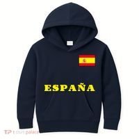 Team Spain Espana Soccer Flag Pride Kids Hoodie thumb 0