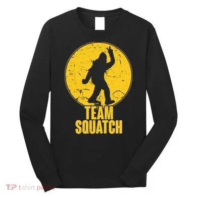 Team Squatch Bigfoot Sasquatch Long Sleeve Shirt