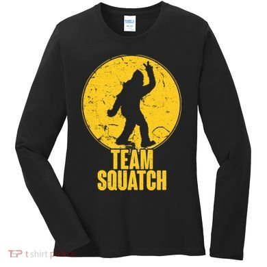 Team Squatch Bigfoot Sasquatch Women's Long Sleeve Shirt