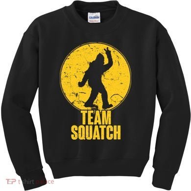 Team Squatch Bigfoot Sasquatch Kids Sweatshirt