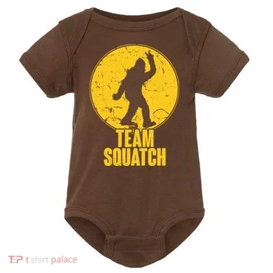 Team Squatch Bigfoot Sasquatch Baby Bodysuit