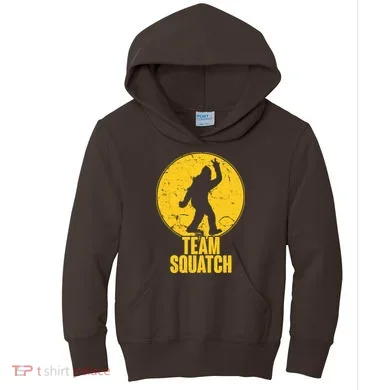 Team Squatch Bigfoot Sasquatch Kids Hoodie