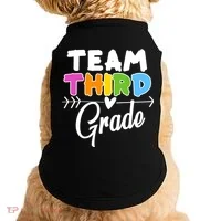 Team Third Grade Arrow Heart Doggie Tank thumb 0