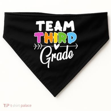 Team Third Grade Arrow Heart USA-Made Doggie Bandana