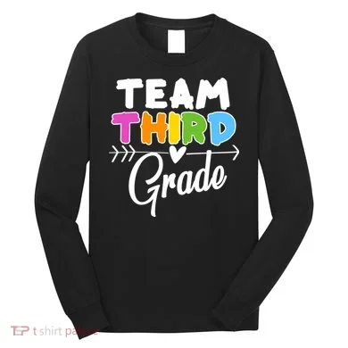 Team Third Grade Arrow Heart Long Sleeve Shirt