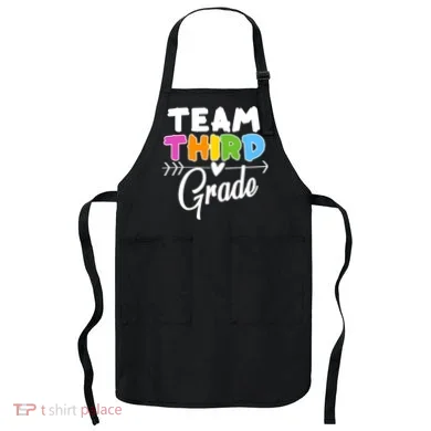 Team Third Grade Arrow Heart Apron
