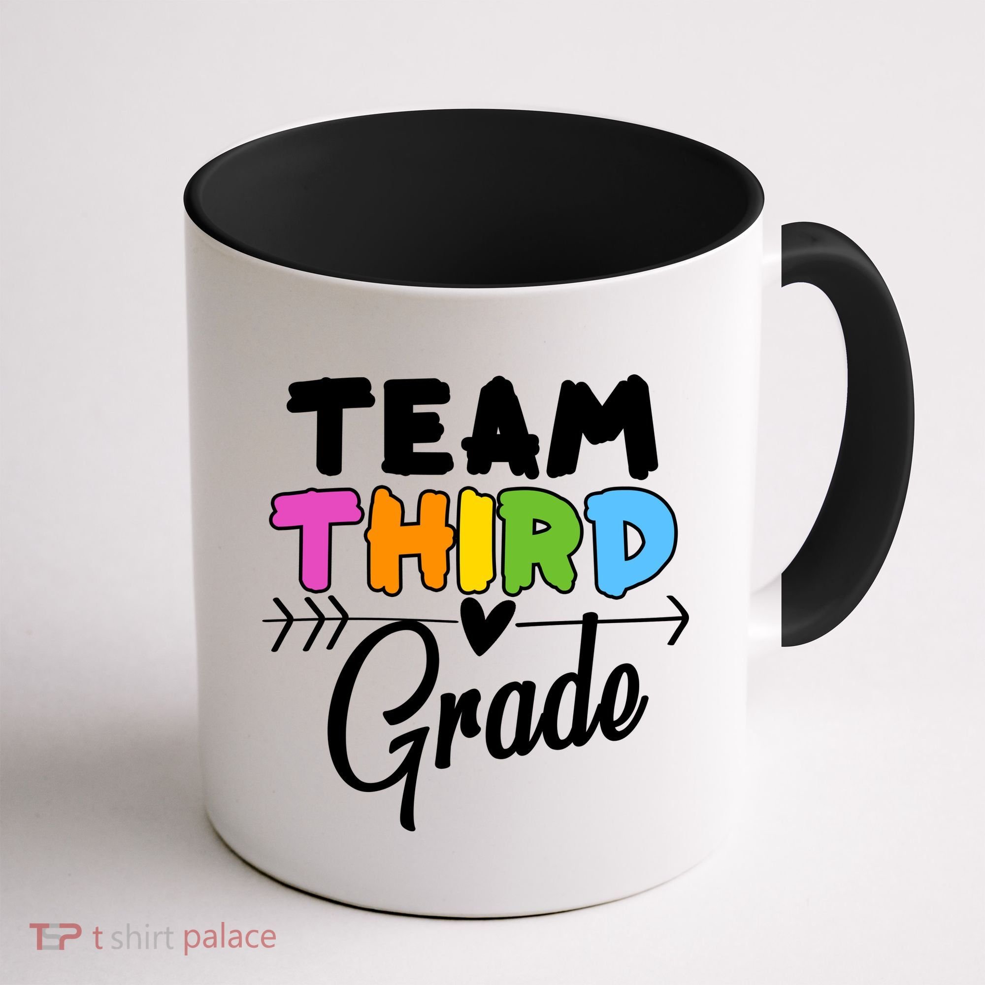 Team Third Grade Arrow Heart Coffee Mug
