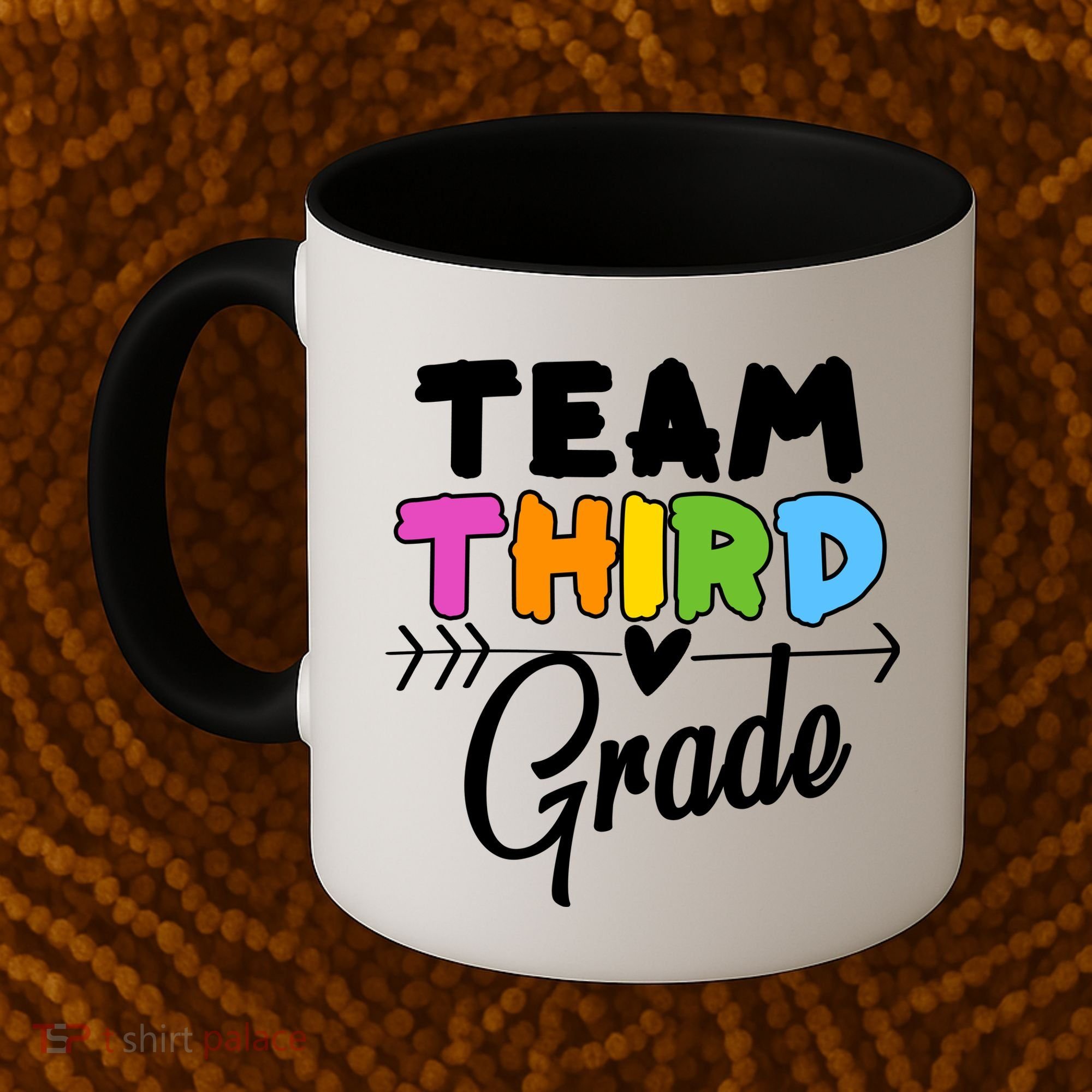 Team Third Grade Arrow Heart Coffee Mug